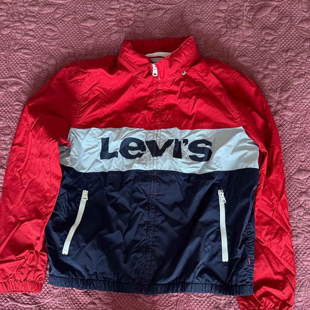 Levi's Red, Gray, and Blue Lightweight Jacket